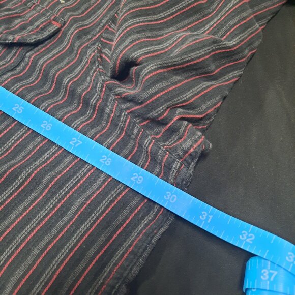 Harley Davidson Men's Pocketed Long Sleeve Button Shirt Size 3XL Pinstripes Big - Picture 8 of 9